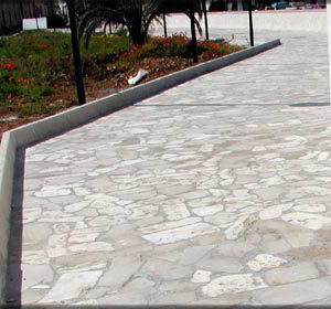 Rivestimento pavimento terrazzo in pietra economica