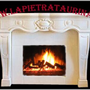 Rivestimento in pietra per camino