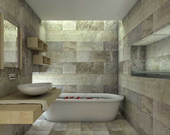 Bagno in pietra naturale