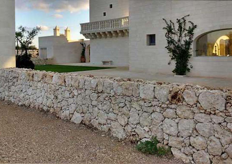 vendita di blocchi e pietre per muro a secco