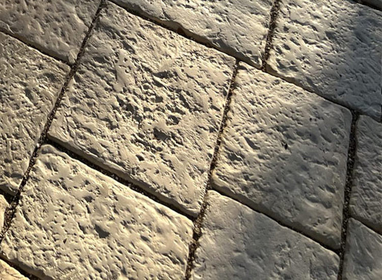 cemento stampato effetto pietra